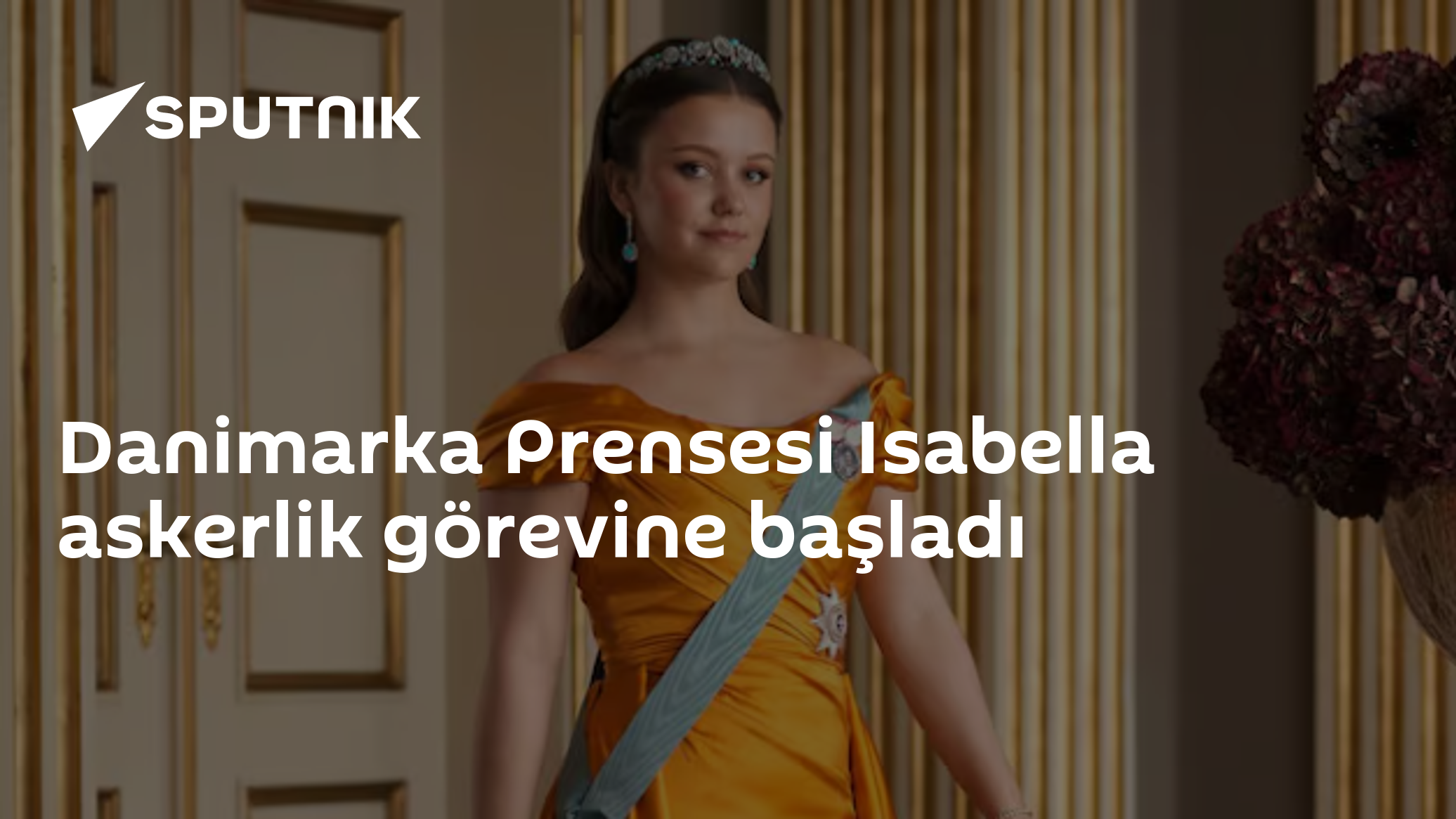 Danimarka Prensesi Isabella askerlik görevine başladı