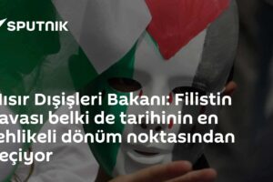 Mısır Dışişleri Bakanı'ndan Filistin davasına ilişkin uyarı