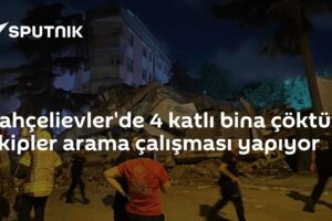 Bahçelievler'de 4 katlı bina çöktü: Ekipler arama çalışması yapıyor