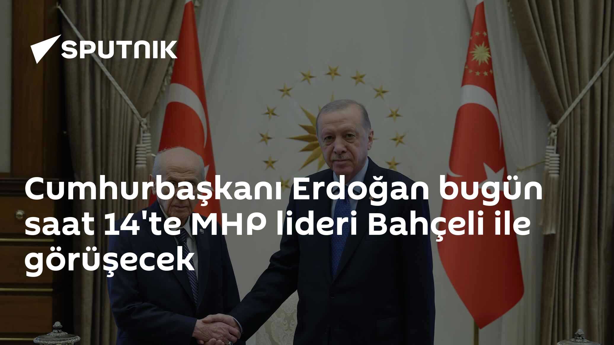 Cumhurbaşkanı Erdoğan bugün saat 14'te MHP lideri Bahçeli ile görüşecek