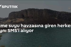 İçme suyu havzasına giren herkes aynı SMS'i alıyor