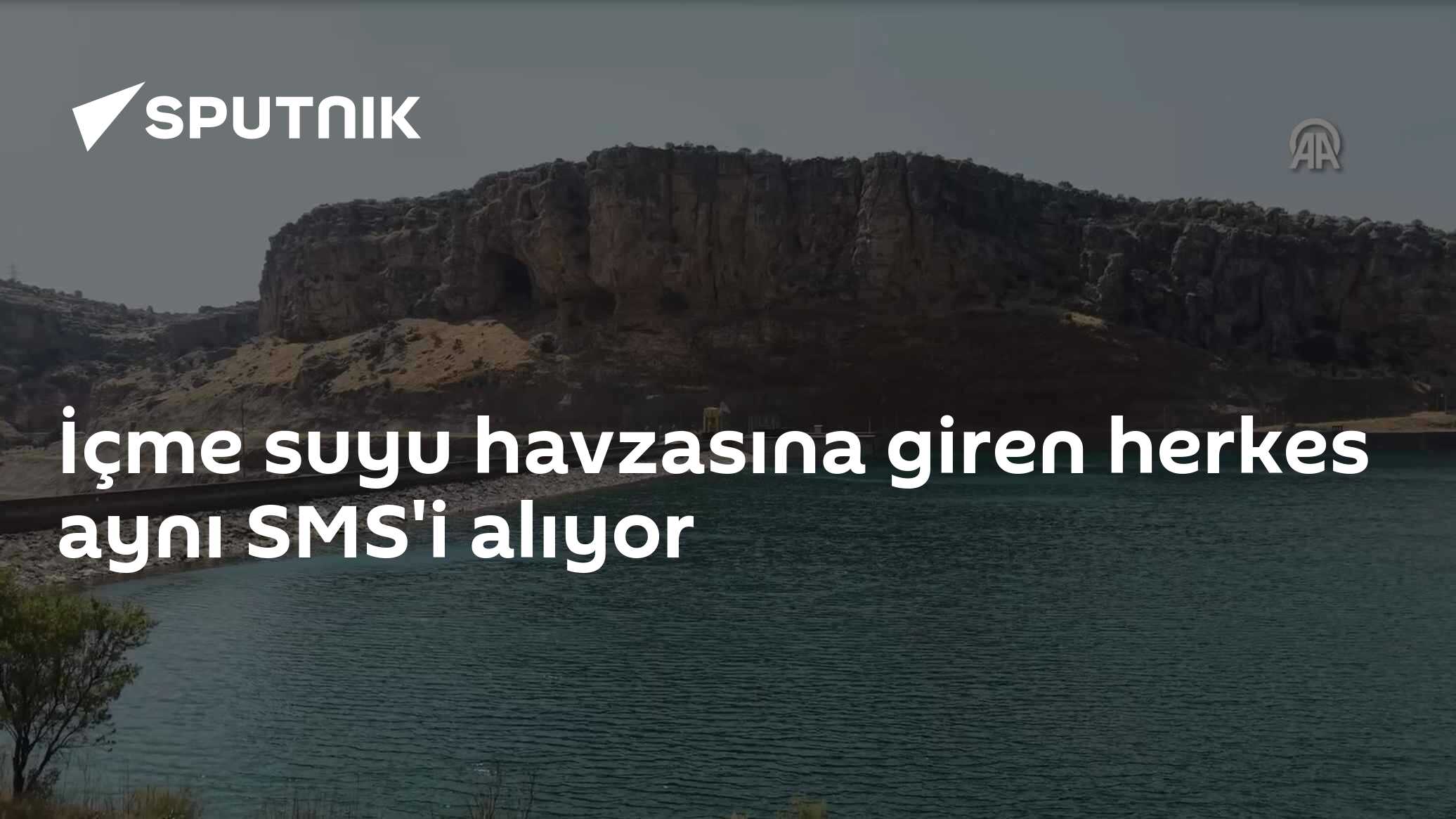 İçme suyu havzasına giren herkes aynı SMS'i alıyor