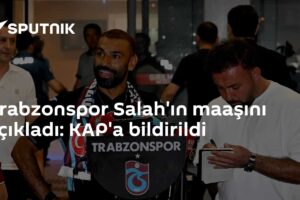 Trabzonspor Salah'ın maaşını açıkladı: KAP'a bildirildi