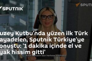 Kuzey Kutbu'nda yüzen ilk Türk Kayadelen, Sputnik Türkiye'ye konuştu: '1 dakika içinde el ve ayak hissim gitti'