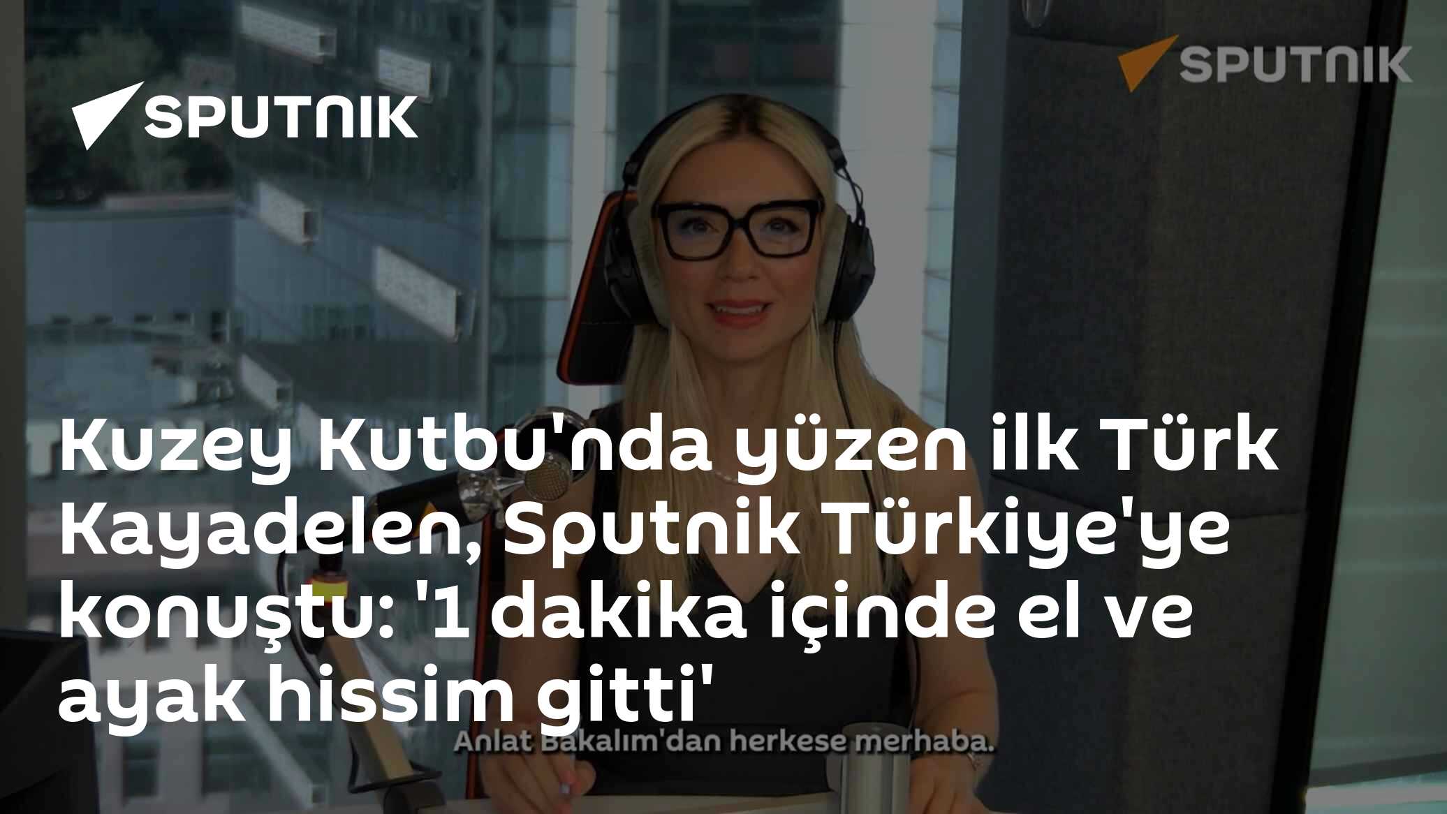 Kuzey Kutbu'nda yüzen ilk Türk Kayadelen, Sputnik Türkiye'ye konuştu: '1 dakika içinde el ve ayak hissim gitti'
