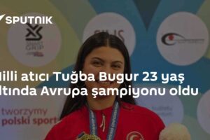 Milli atıcı Tuğba Bugur 23 yaş altında Avrupa şampiyonu oldu