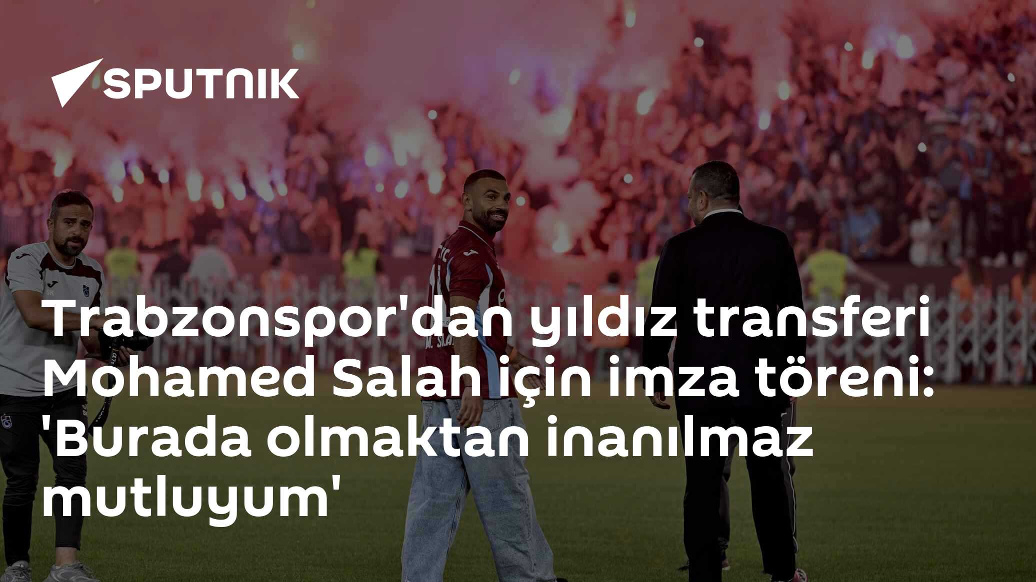 Trabzonspor'dan yıldız transferi Mohamed Salah için imza töreni: 'Burada olmaktan inanılmaz mutluyum'