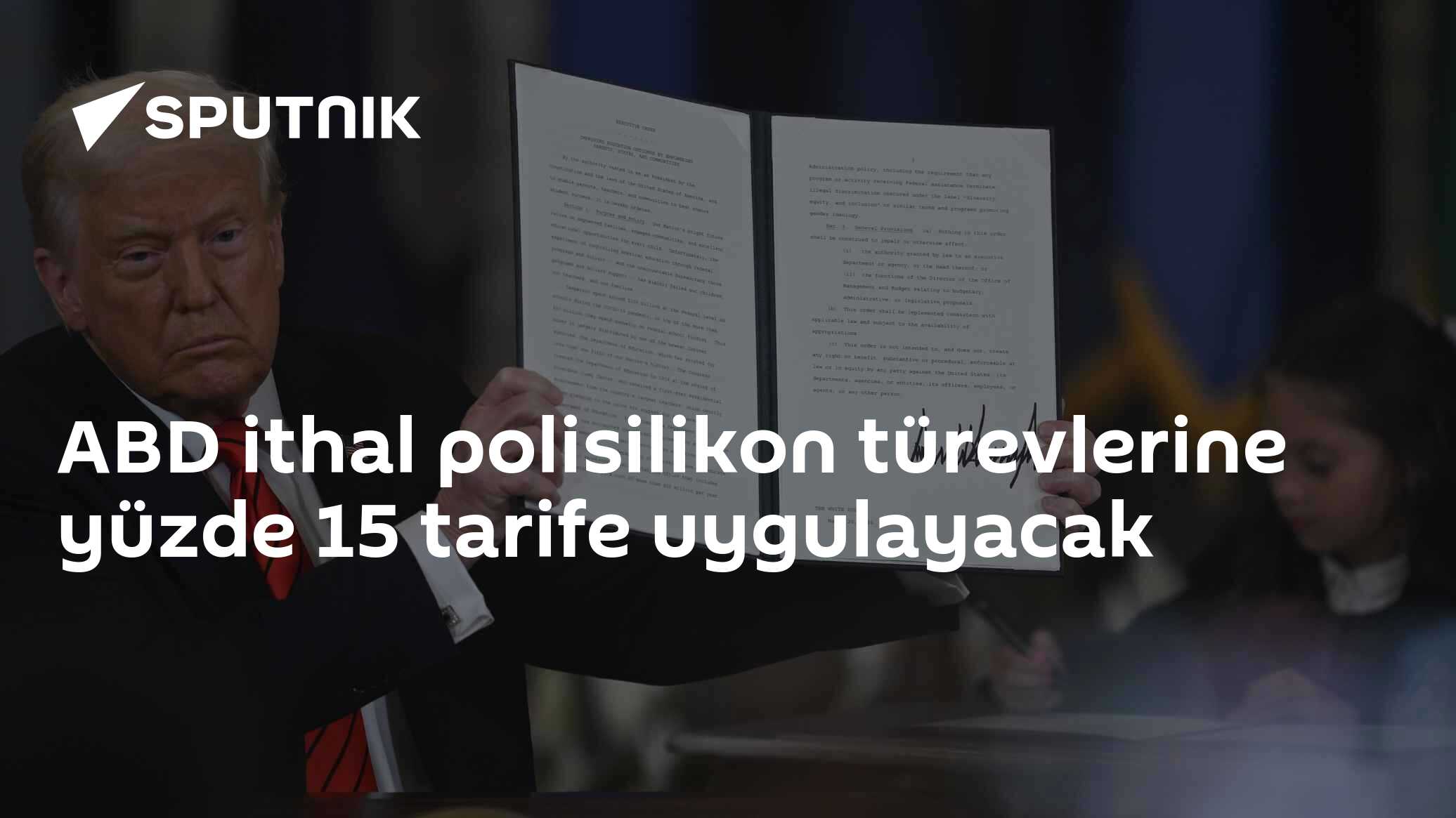 ABD ithal polisilikon türevlerine yüzde 15 tarife uygulayacak