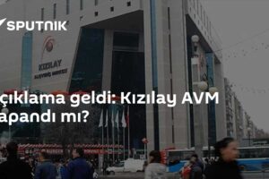 Açıklama geldi: Kızılay AVM kapandı mı?