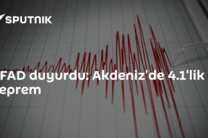 AFAD duyurdu: Akdeniz'de 4.1'lik deprem