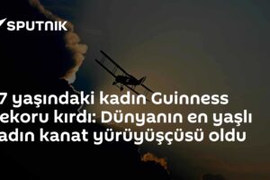 97 yaşındaki kadın Guinness Rekoru kırdı: Dünyanın en yaşlı kadın kanat yürüyüşçüsü oldu