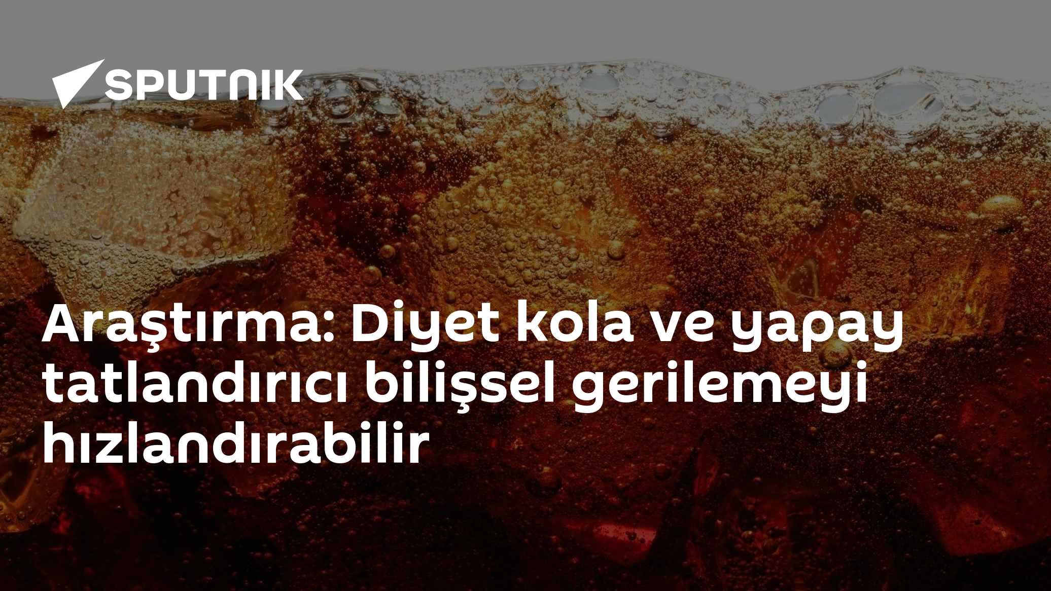 Araştırma: Diyet kola ve yapay tatlandırıcı bilişsel gerilemeyi hızlandırabilir