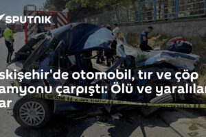 Eskişehir'de otomobil, tır ve çöp kamyonu çarpıştı: Ölü ve yaralılar var
