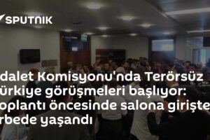 Adalet Komisyonu'nda Terörsüz Türkiye görüşmeleri başlıyor: Toplantı öncesinde salona girişte arbede yaşandı
