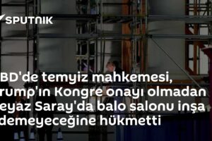 ABD'de temyiz mahkemesi, Trump'ın Kongre onayı olmadan Beyaz Saray'da balo salonu inşa edemeyeceğine hükmetti
