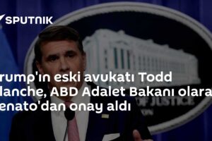Trump'ın eski avukatı Todd Blanche, ABD Adalet Bakanı olarak Senato'dan onay aldı