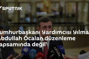 Cumhurbaşkanı Yardımcısı Yılmaz: 'Abdullah Öcalan düzenleme kapsamında değil'