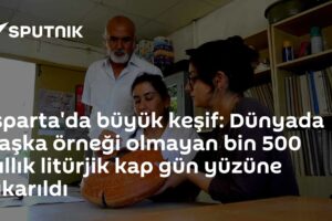 Isparta'da büyük keşif: Dünyada başka örneği olmayan bin 500 yıllık litürjik kap gün yüzüne çıkarıldı