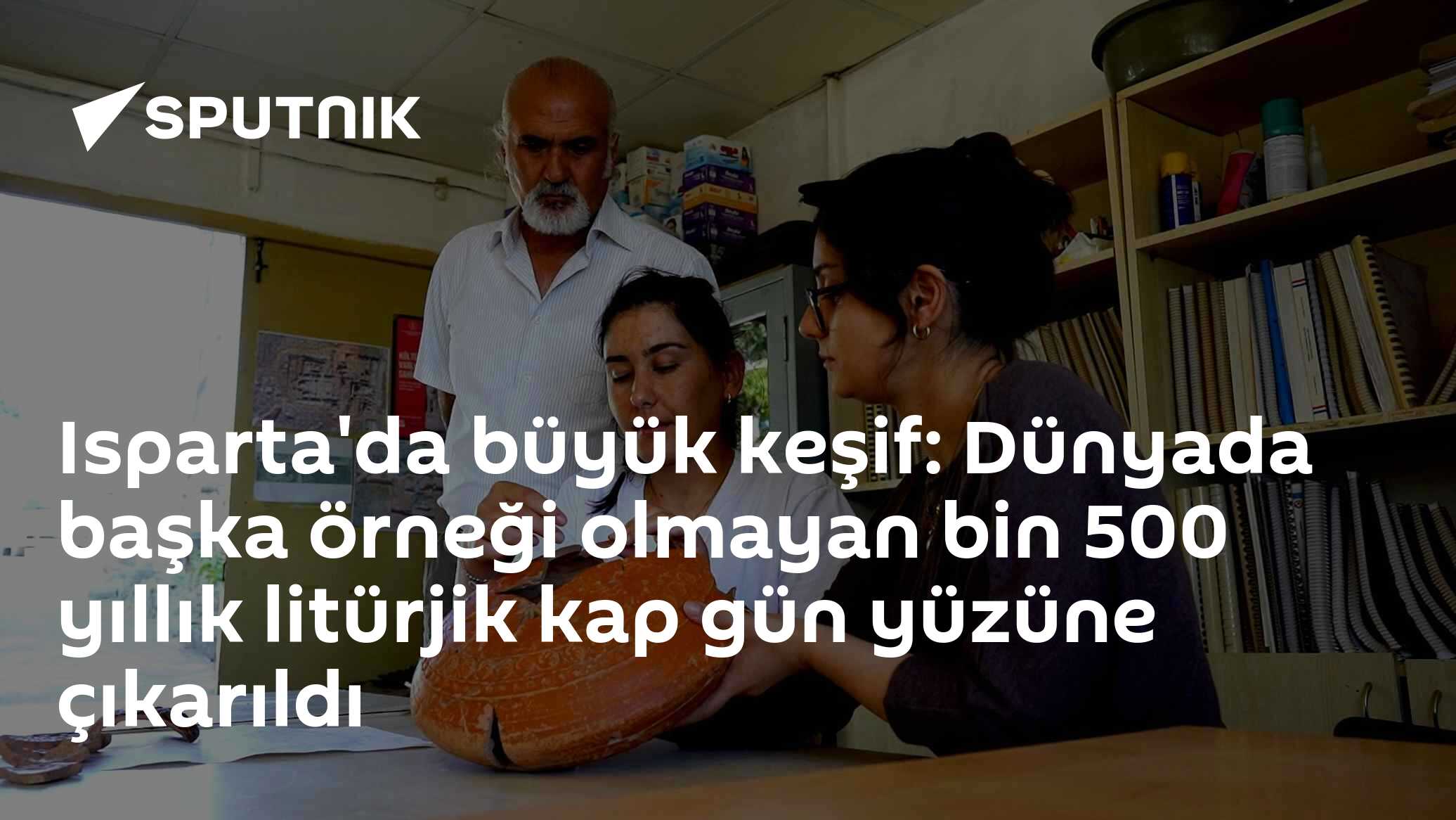 Isparta'da büyük keşif: Dünyada başka örneği olmayan bin 500 yıllık litürjik kap gün yüzüne çıkarıldı