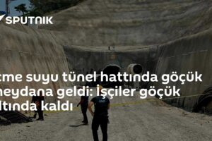 İçme suyu tünel hattında göçük meydana geldi: İşçiler göçük altında kaldı
