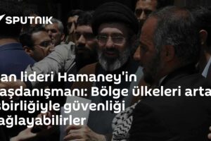 İran lideri Hamaney'in Başdanışmanı: Bölge ülkeleri artan işbirliğiyle güvenliği sağlayabilirler