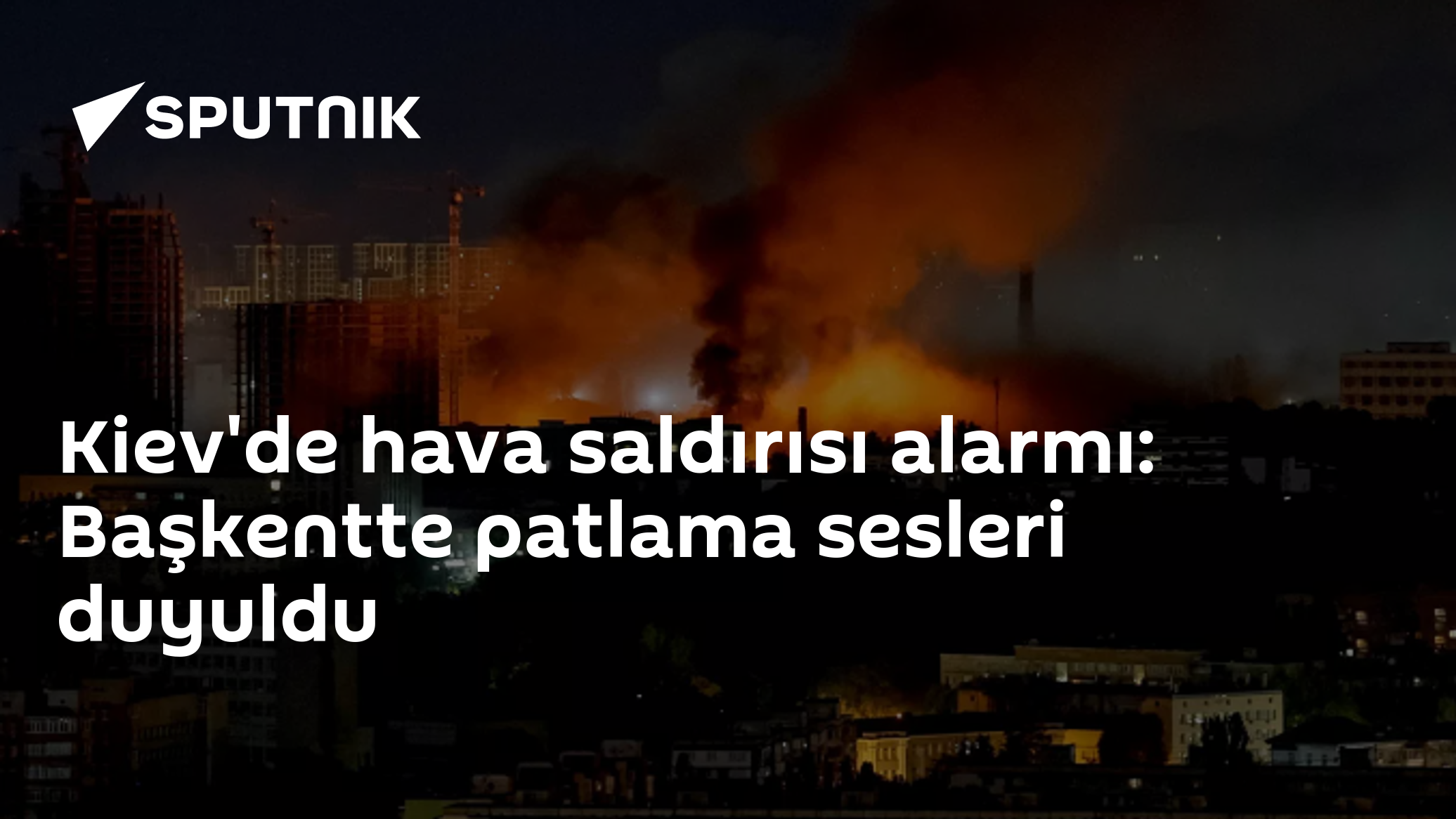 Kiev'de hava saldırısı alarmı: Başkentte patlama sesleri duyuldu