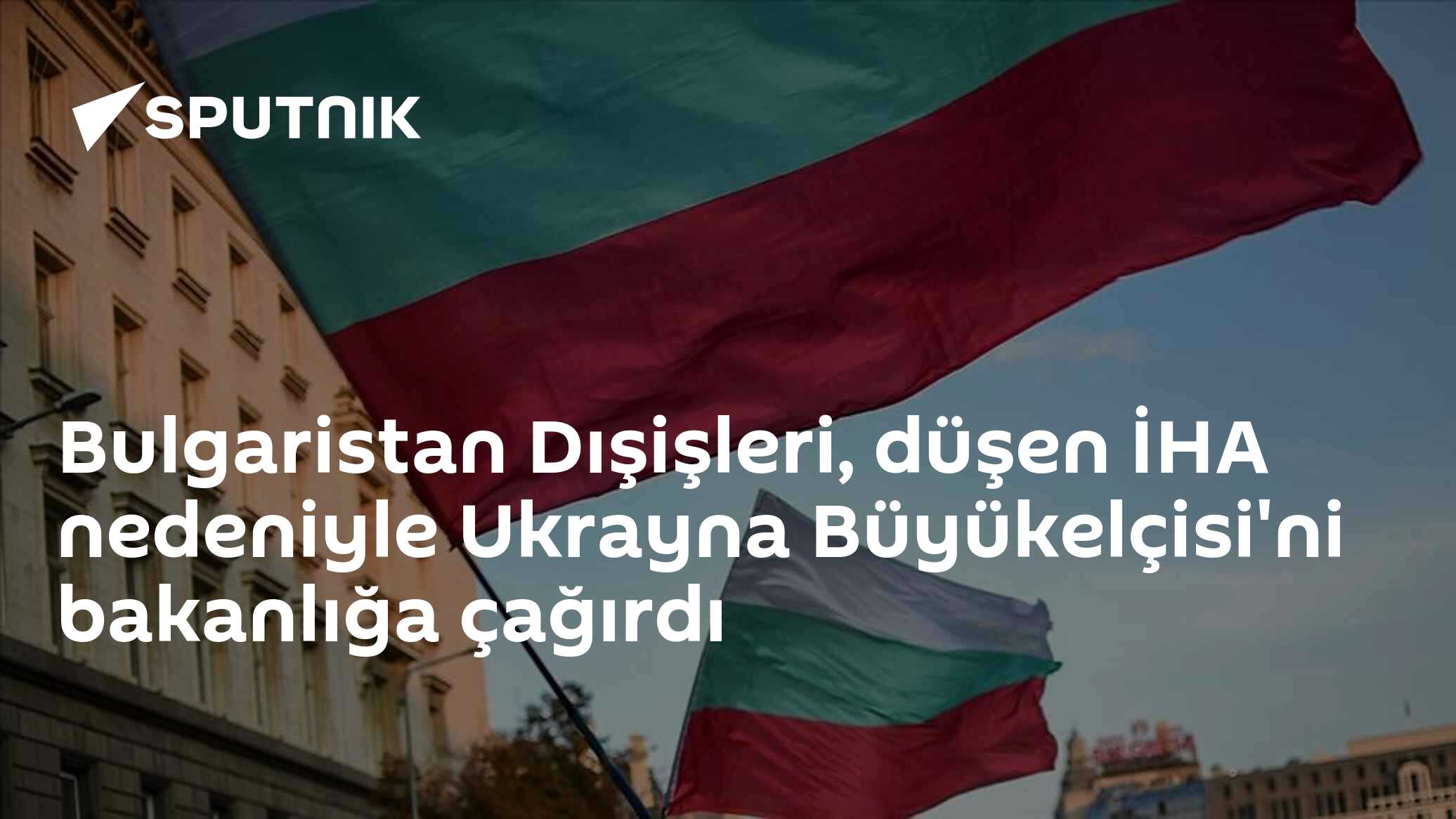 Bulgaristan Dışişleri, düşen İHA nedeniyle Ukrayna Büyükelçisi'ni bakanlığa çağırdı