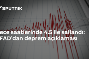 Gece saatlerinde 4.5 ile sallandı: AFAD'dan deprem açıklaması