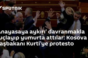 'Anayasaya aykırı' davranmakla suçlayıp yumurta attılar: Kosova Başbakanı Kurti’ye protesto