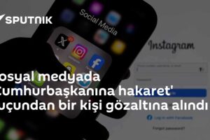Sosyal medyada 'Cumhurbaşkanına hakaret' suçundan bir kişi gözaltına alındı