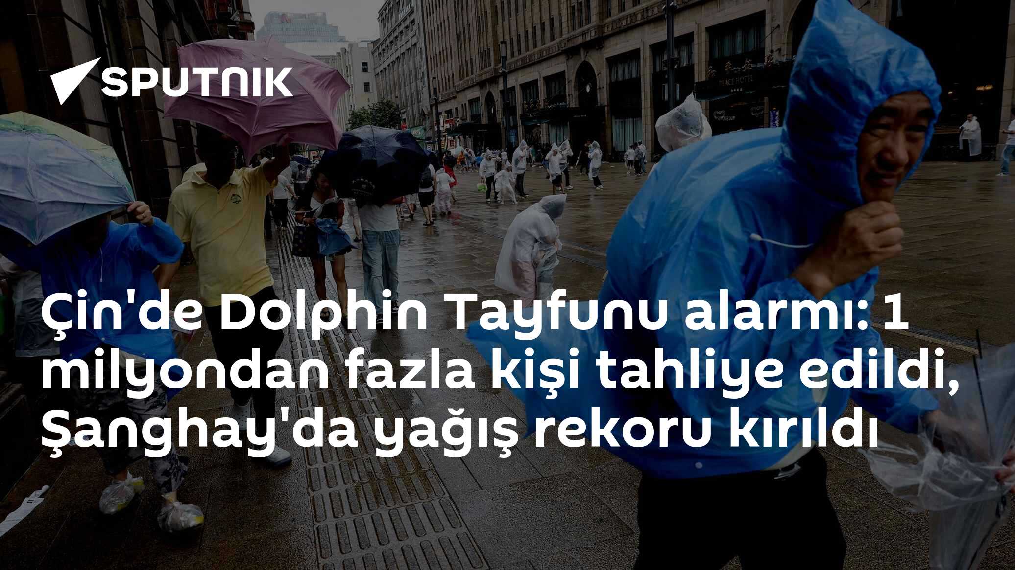Çin'de Dolphin Tayfunu alarmı: 1 milyondan fazla kişi tahliye edildi, Şanghay'da yağış rekoru kırıldı
