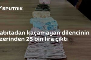 Zabıtadan kaçamayan dilencinin üzerinden 25 bin lira çıktı