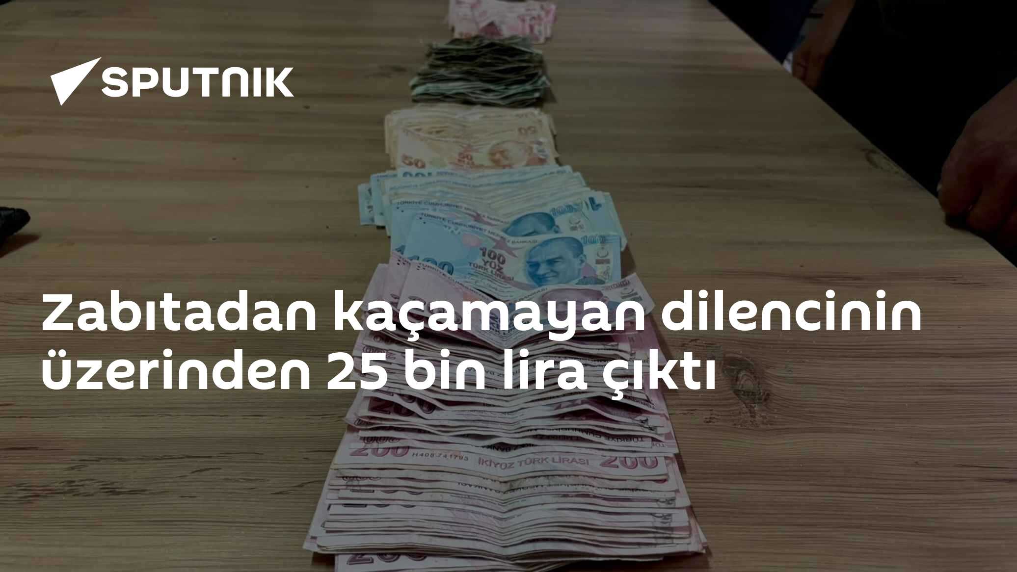 Zabıtadan kaçamayan dilencinin üzerinden 25 bin lira çıktı