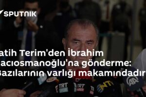 Fatih Terim'den İbrahim Hacıosmanoğlu'na gönderme: 'Bazılarının varlığı makamındadır'