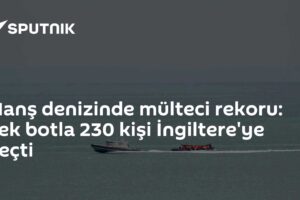 Manş denizinde mülteci rekoru: Tek botla 230 kişi İngiltere'ye geçti