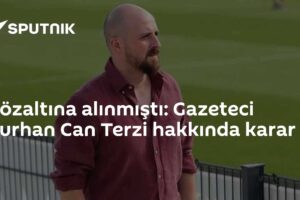 Gözaltına alınmıştı: Gazeteci Burhan Can Terzi hakkında karar