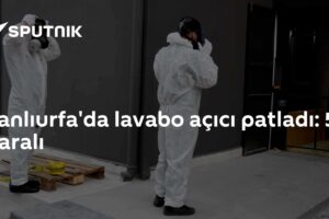 Şanlıurfa'da lavabo açıcı patladı: 5 yaralı