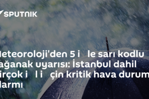 Meteoroloji'den 5 i̇le sarı kodlu sağanak uyarısı: İstanbul dahil birçok i̇l i̇çin kritik hava durumu alarmı