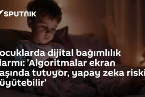Çocuklarda dijital bağımlılık alarmı: 'Algoritmalar ekran başında tutuyor, yapay zeka riski büyütebilir'