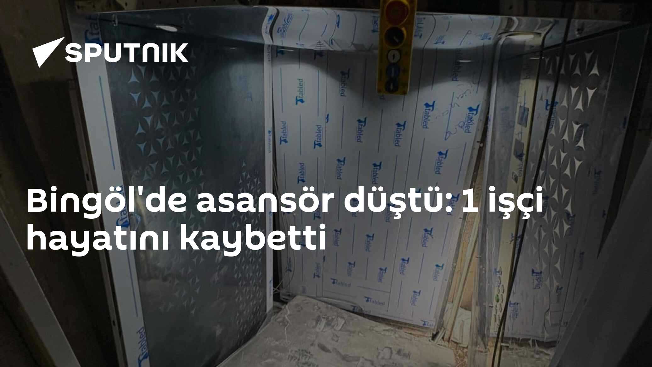 Bingöl'de asansör düştü: 1 işçi hayatını kaybetti