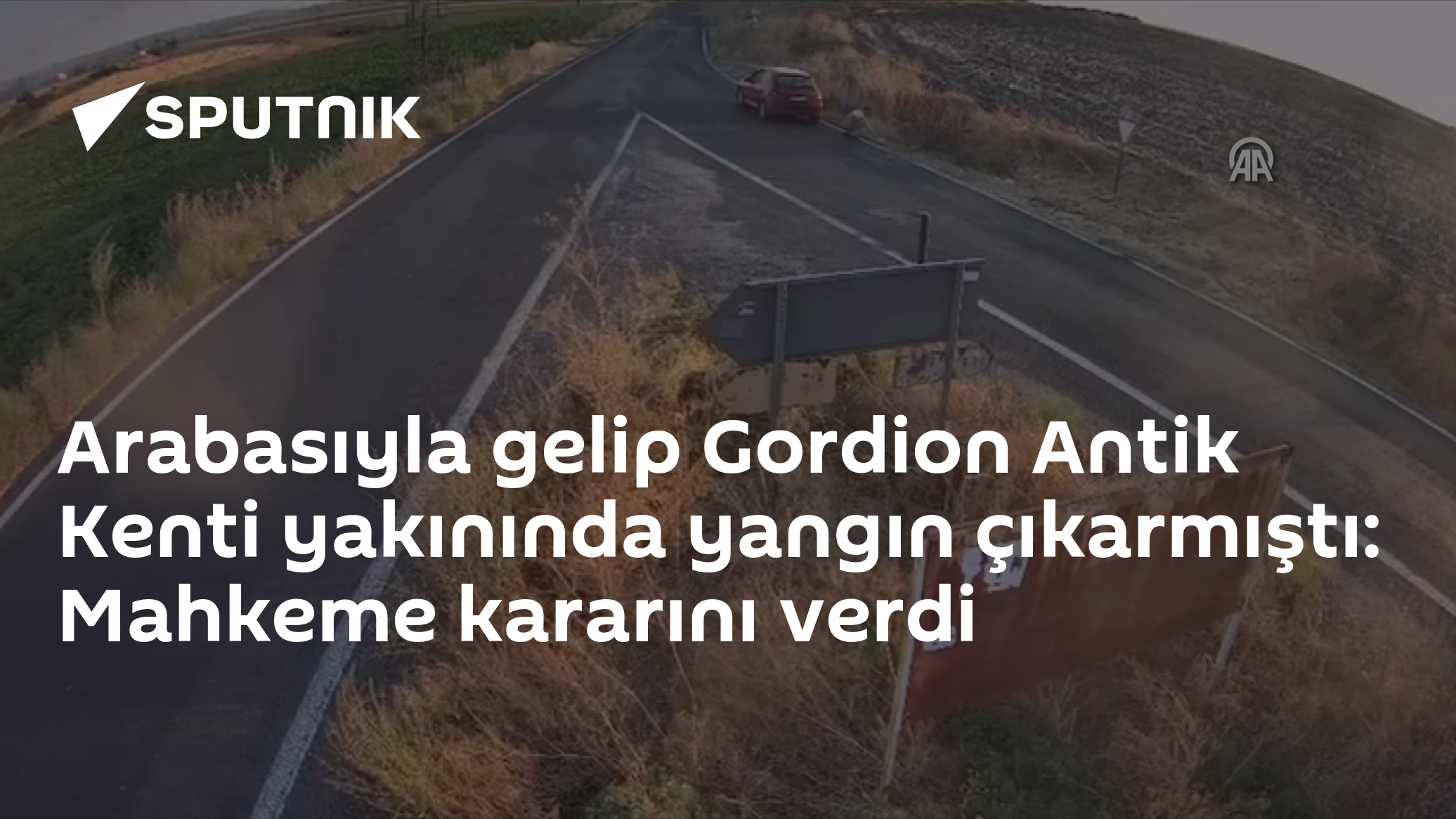 Arabasıyla gelip Gordion Antik Kenti yakınında yangın çıkarmıştı: Mahkeme kararını verdi