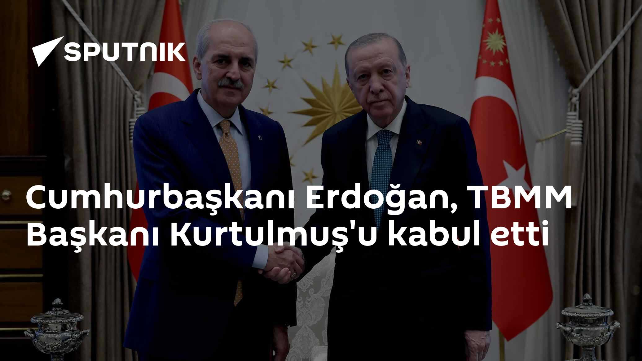 Cumhurbaşkanı Erdoğan, TBMM Başkanı Kurtulmuş'u kabul etti