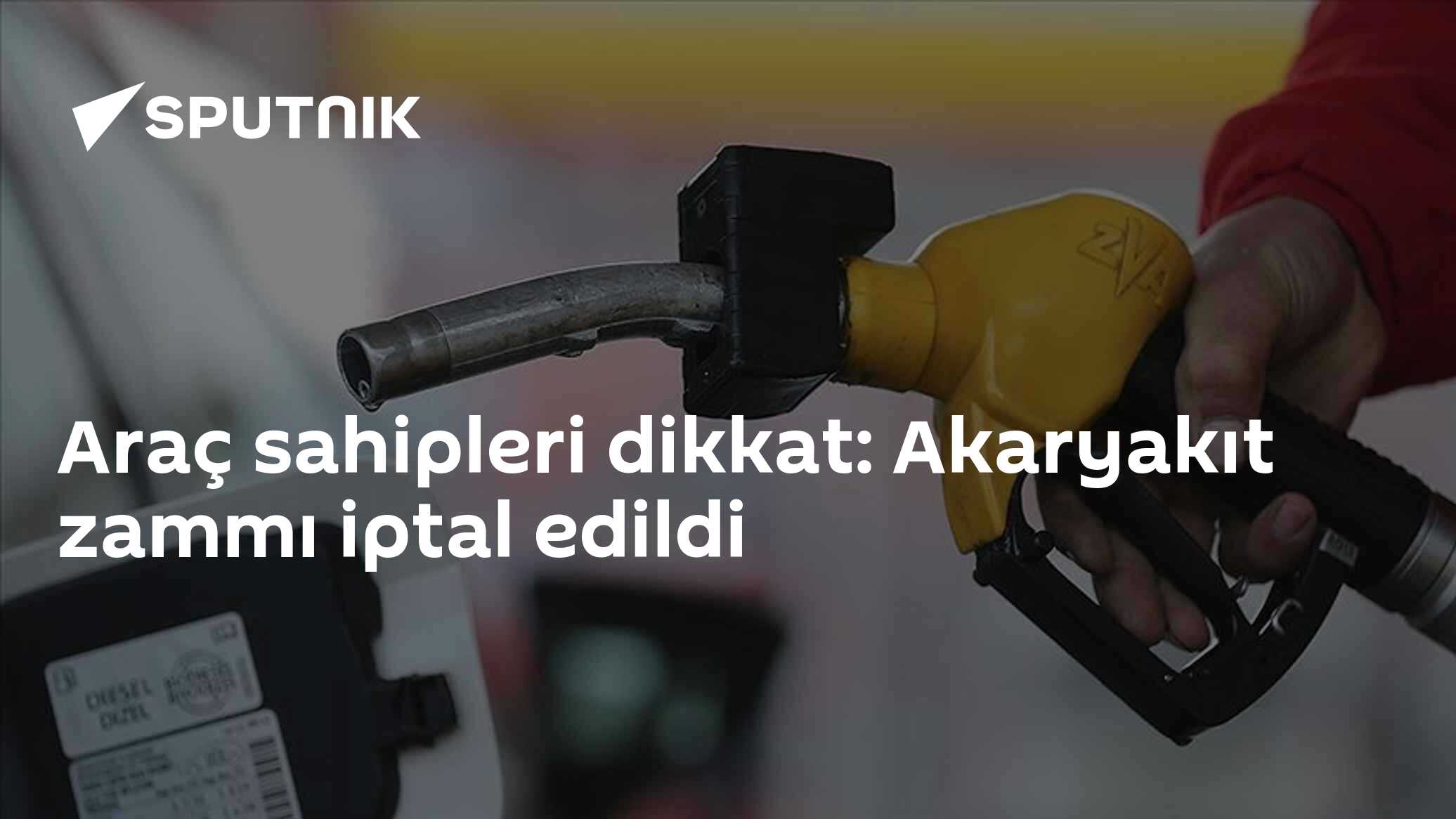 Araç sahipleri dikkat: Akaryakıt zammı iptal edildi