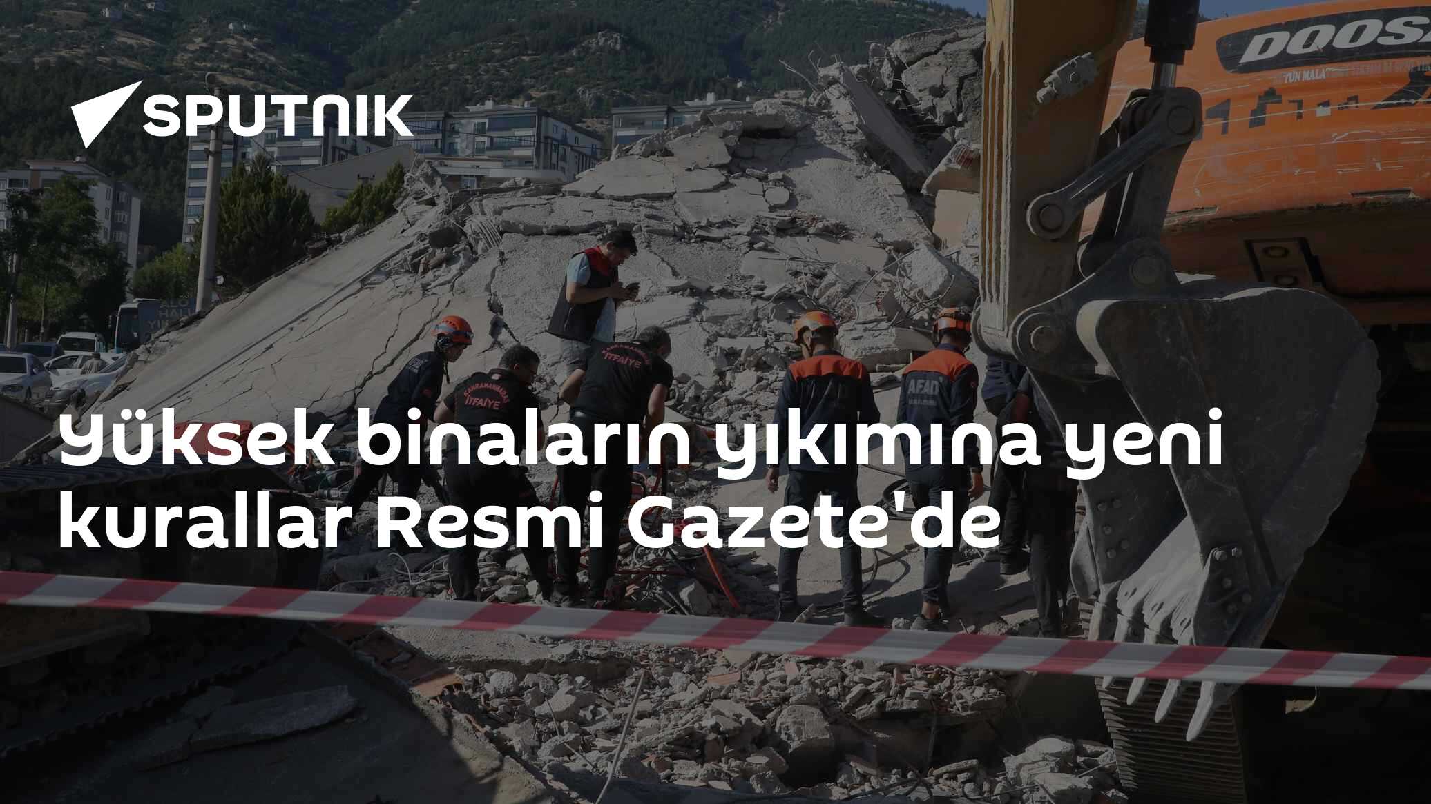 Yüksek binaların yıkımına yeni kurallar Resmi Gazete'de