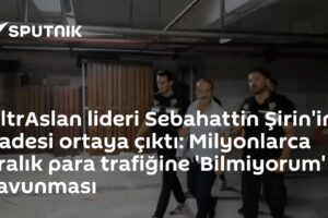 UltrAslan lideri Sebahattin Şirin'in ifadesi ortaya çıktı: Milyonlarca liralık para trafiğine 'Bilmiyorum' savunması