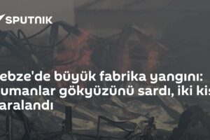 Gebze'de büyük fabrika yangını: Dumanlar gökyüzünü sardı, iki kişi yaralandı