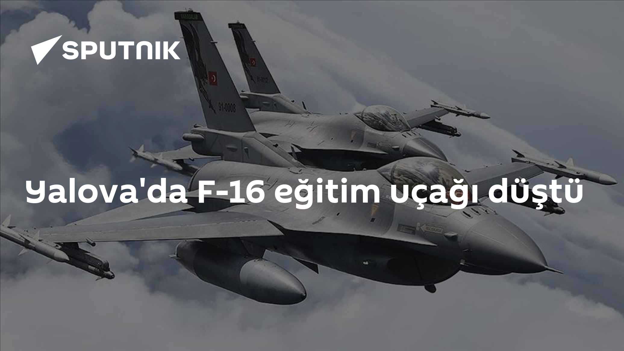 Yalova'da F-16 eğitim uçağı düştü