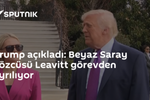 Trump açıkladı: Beyaz Saray Sözcüsü Leavitt görevden ayrılıyor