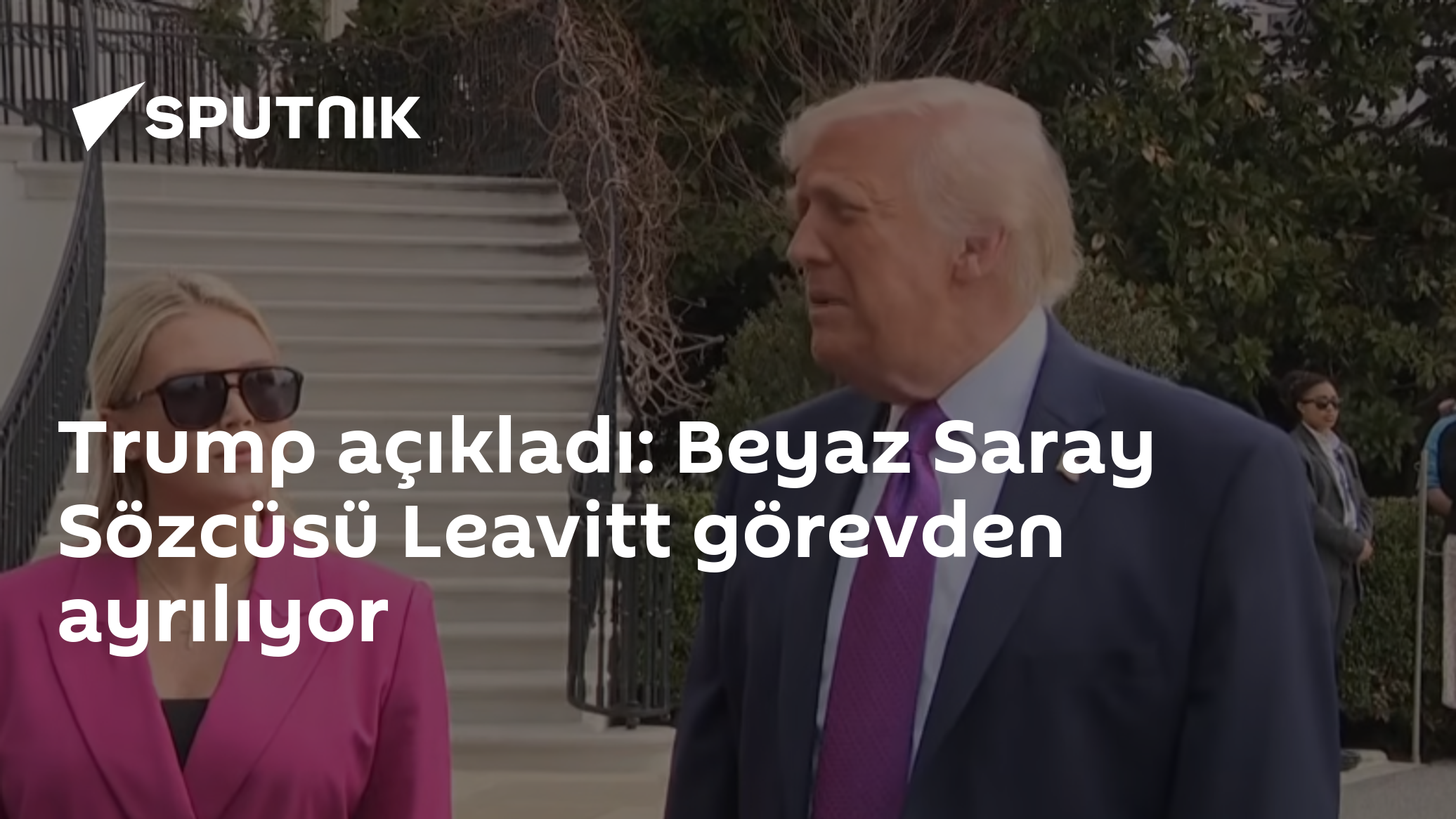 Trump açıkladı: Beyaz Saray Sözcüsü Leavitt görevden ayrılıyor