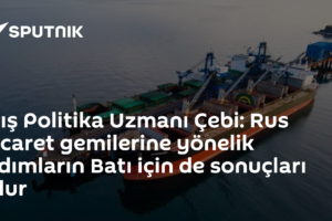 Dış Politika Uzmanı Çebi: Rus ticaret gemilerine yönelik adımların Batı için de sonuçları olur